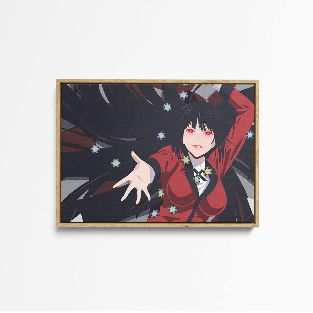 Tableau Kakegurui Joueuse De Poker