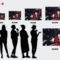 Tableau Kakegurui Joueuse De Poker