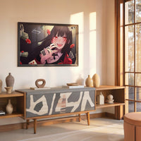 Tableau Kakegurui Joueuse Enjouee Cartes