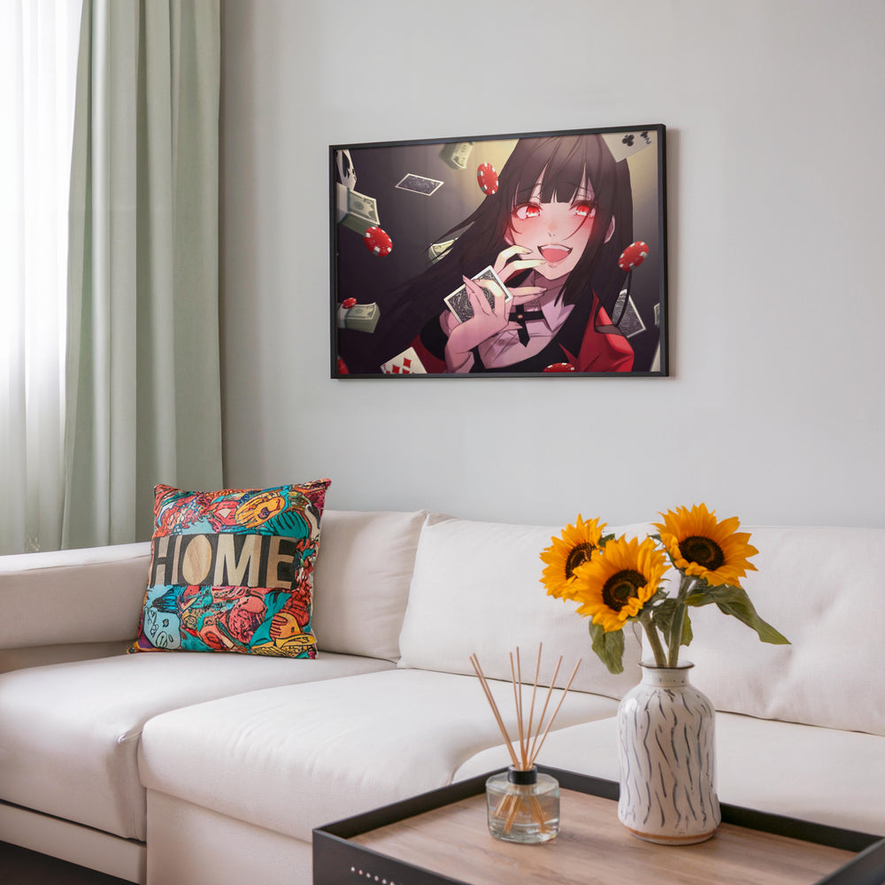 Tableau Kakegurui Joueuse Enjouee Cartes
