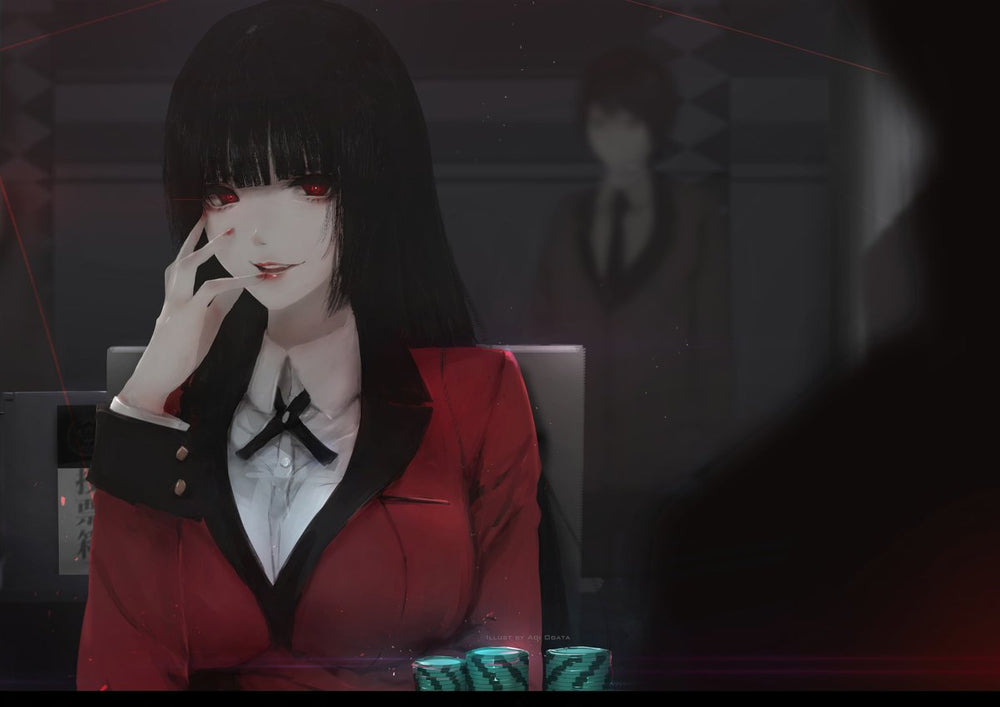 Tableau Kakegurui Joueuse Rouge Malicieuse
