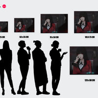 Tableau Kakegurui Joueuse Rouge Malicieuse
