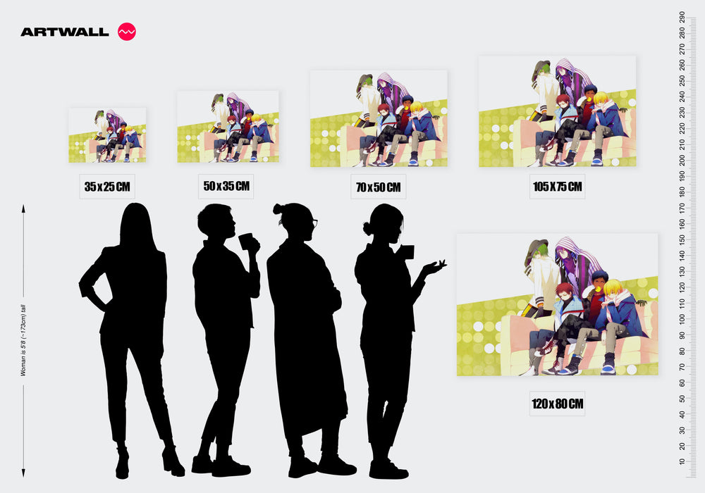 Tableau Kuroko No Basket Personnages Sur Canape