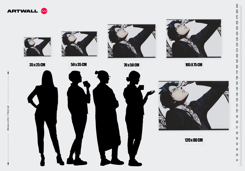 Tableau Kuroshitsuji Elegance Sombre Lunettes