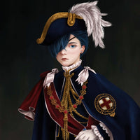 Tableau Kuroshitsuji Portrait Jeune Aristocrate