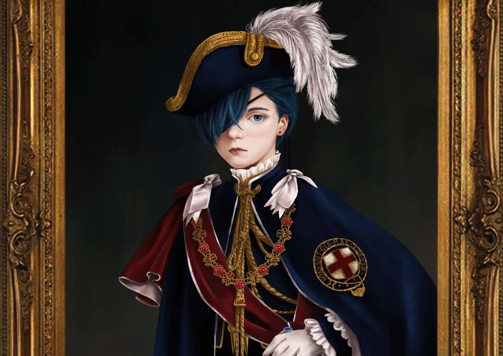 Tableau Kuroshitsuji Portrait Jeune Aristocrate