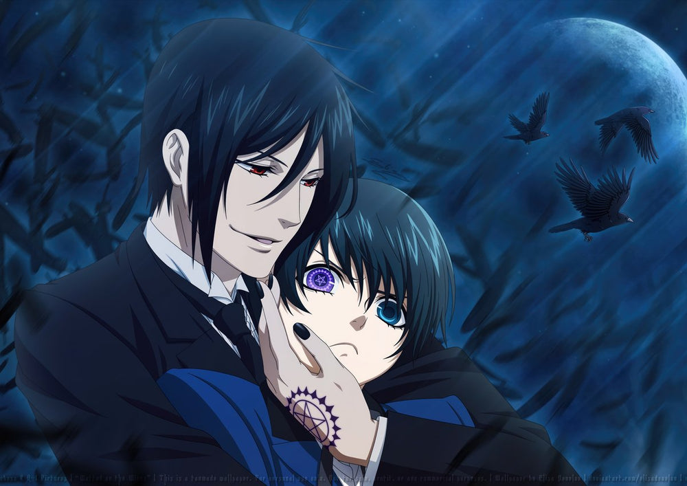 Tableau Kuroshitsuji Protecteur Nocturne Mysterieux