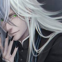 Tableau Kuroshitsuji Sourire Enigmatique Argente