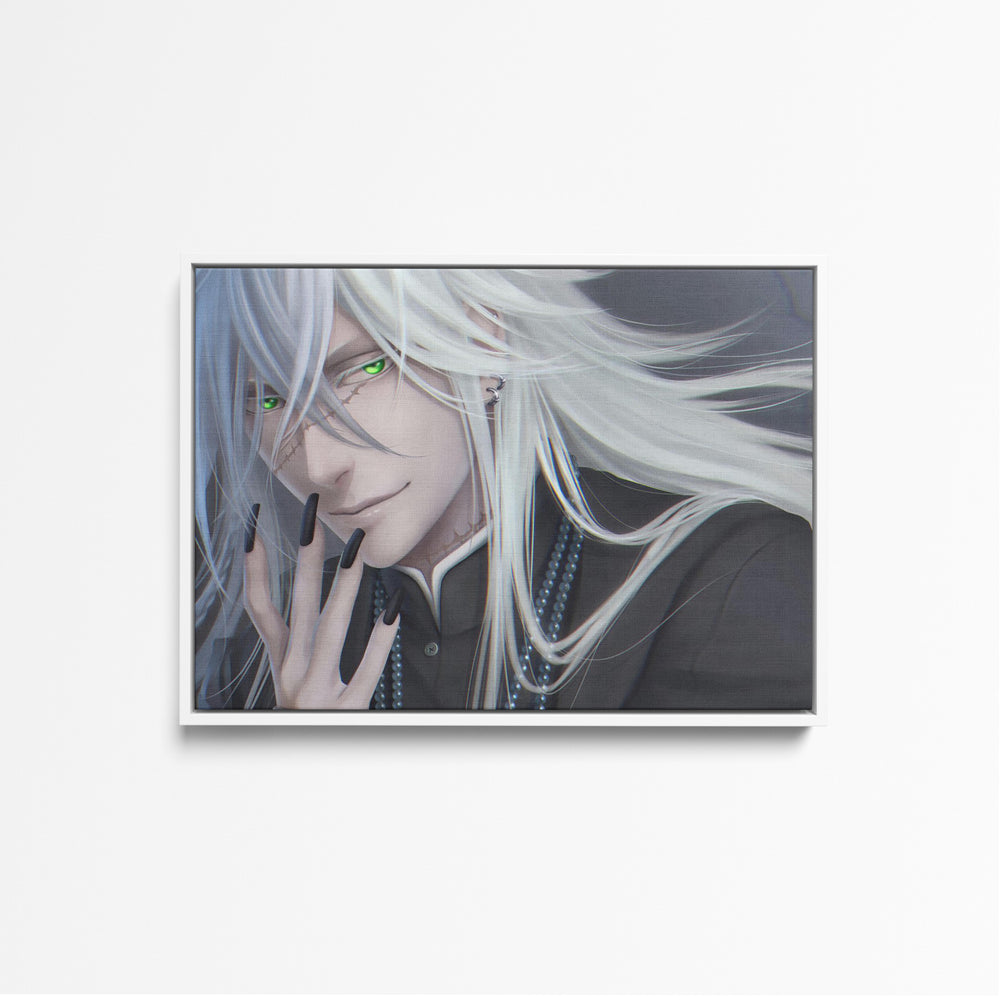 Tableau Kuroshitsuji Sourire Enigmatique Argente