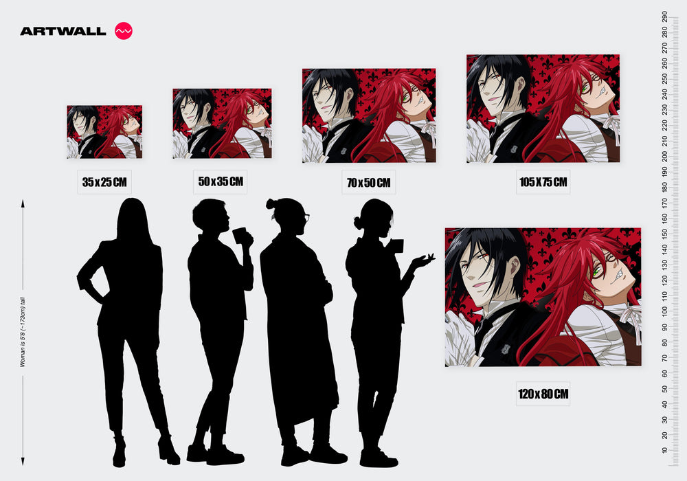 Tableau Kuroshitsuji Sourires Sombres