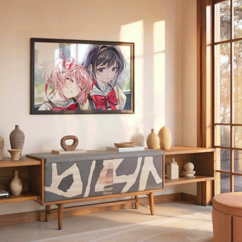 Tableau Magi Madoka Magica Amitie Douceur Chaleureuse
