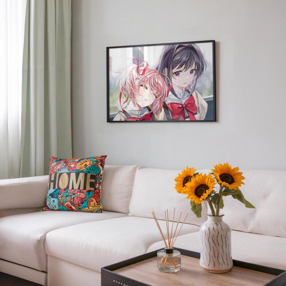 Tableau Magi Madoka Magica Amitie Douceur Chaleureuse