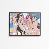 Tableau Magi Madoka Magica Amitie Plage Bikini