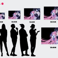 Tableau Magi Madoka Magica Etreinte Mysterieuse Sombre