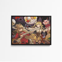 Tableau Magi Madoka Magica Guerrieres Et Monstres