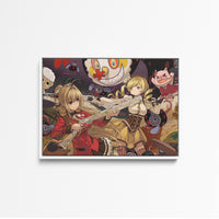 Tableau Magi Madoka Magica Guerrieres Et Monstres