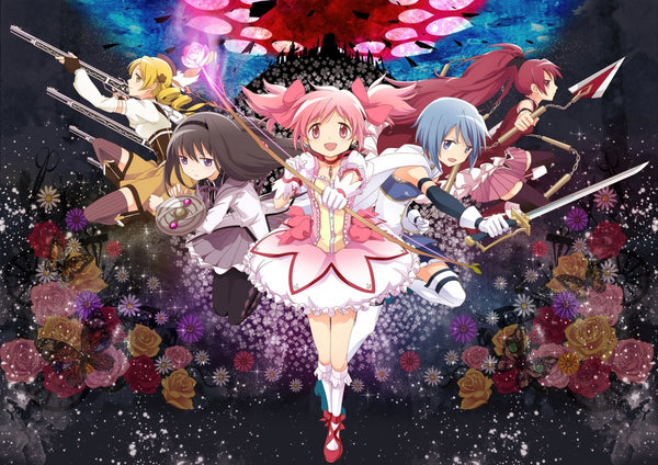 Tableau Magi Madoka Magica Guerrieres Magiques Unies