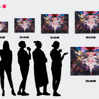 Tableau Magi Madoka Magica Guerrieres Magiques Unies