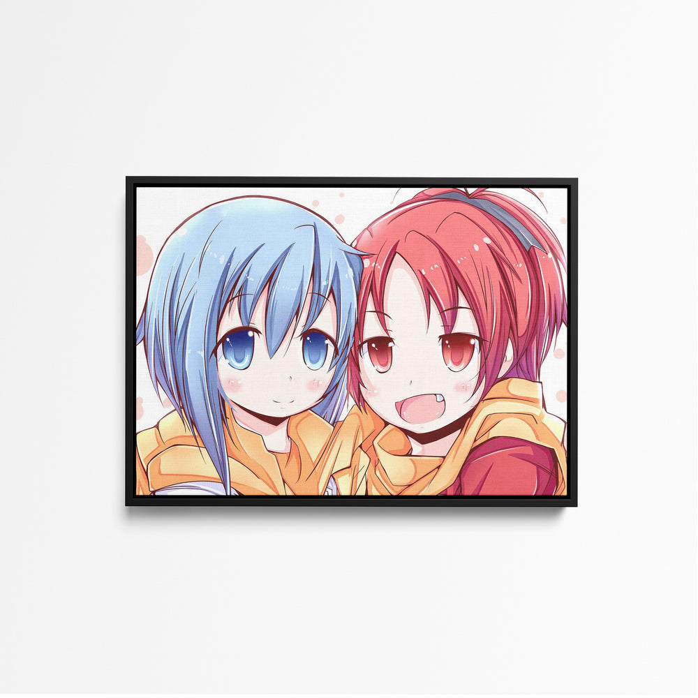 Tableau Magi Madoka Magica Personnages Amicaux Colores