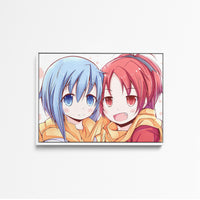 Tableau Magi Madoka Magica Personnages Amicaux Colores