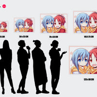 Tableau Magi Madoka Magica Personnages Amicaux Colores