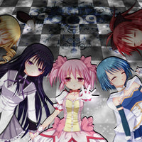 Tableau Magi Madoka Magica Personnages Main Panoramique