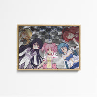 Tableau Magi Madoka Magica Personnages Main Panoramique