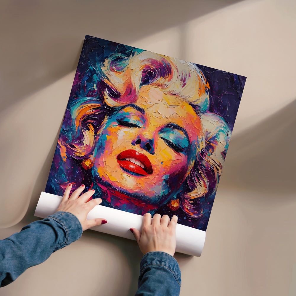 Tableau Monroe Abstrait