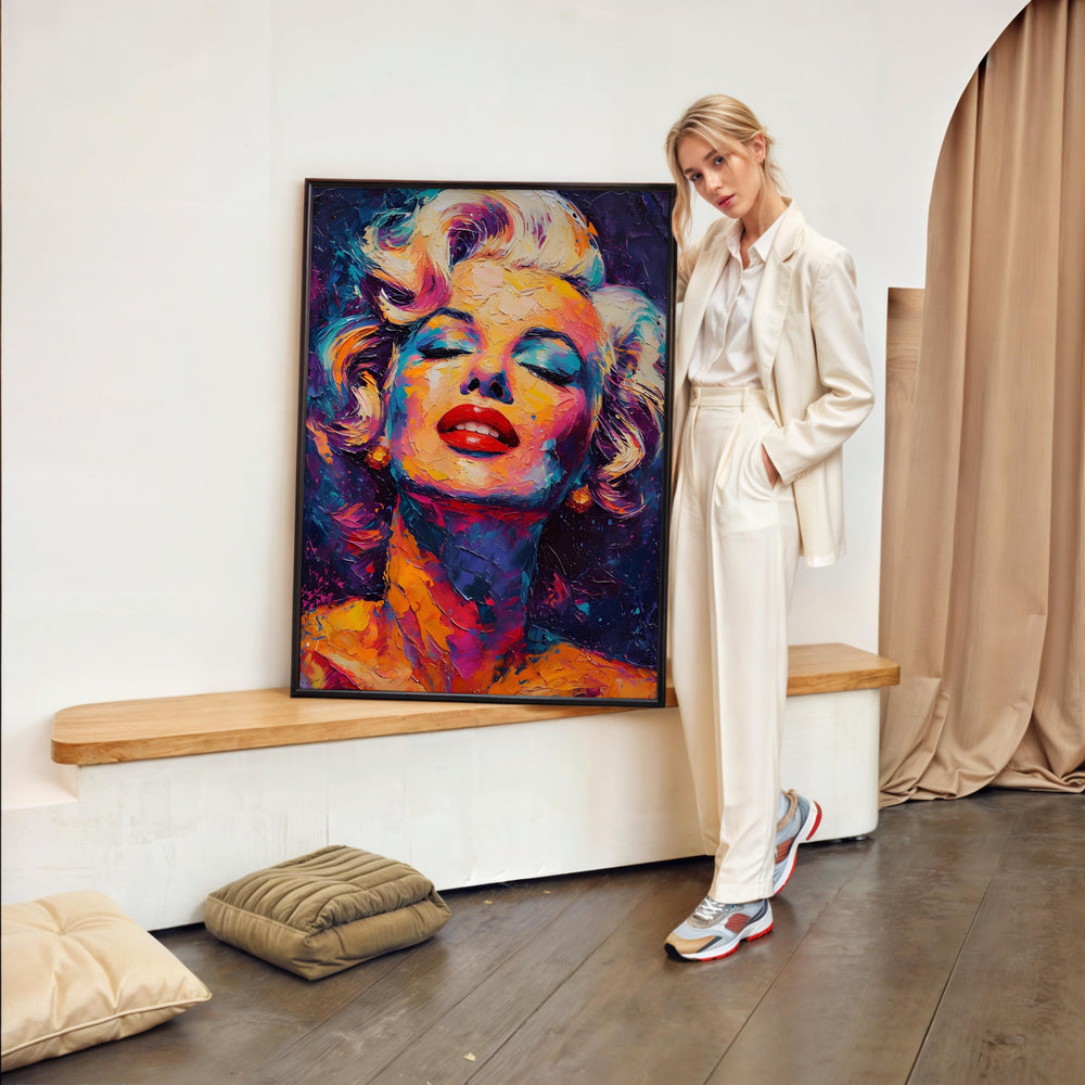 Tableau Monroe Abstrait
