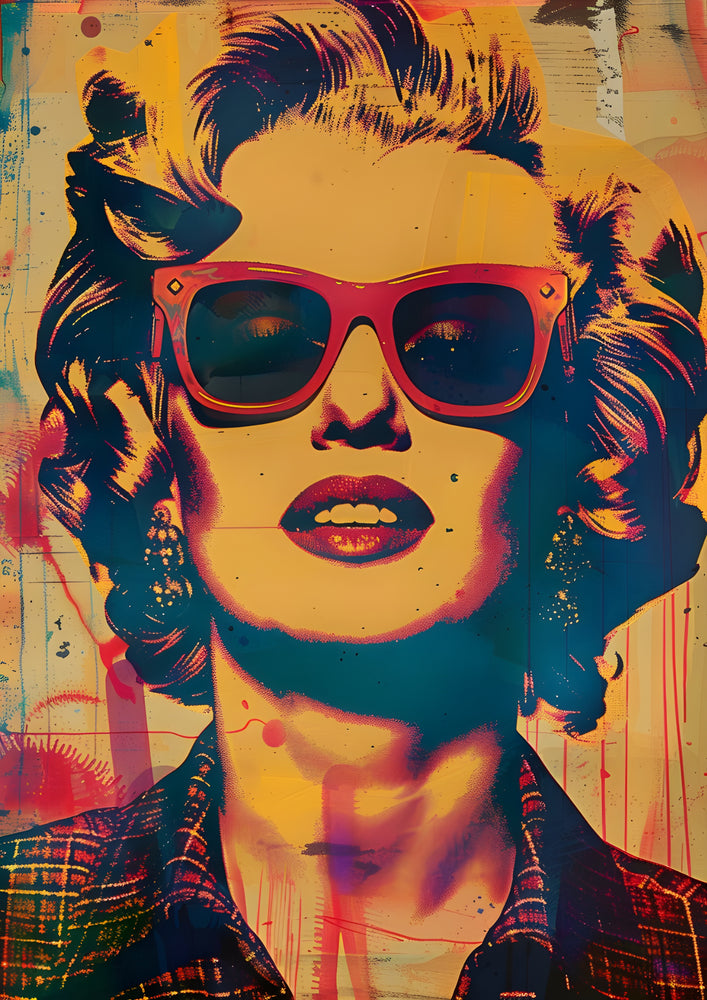 Tableau Monroe Popart Chic