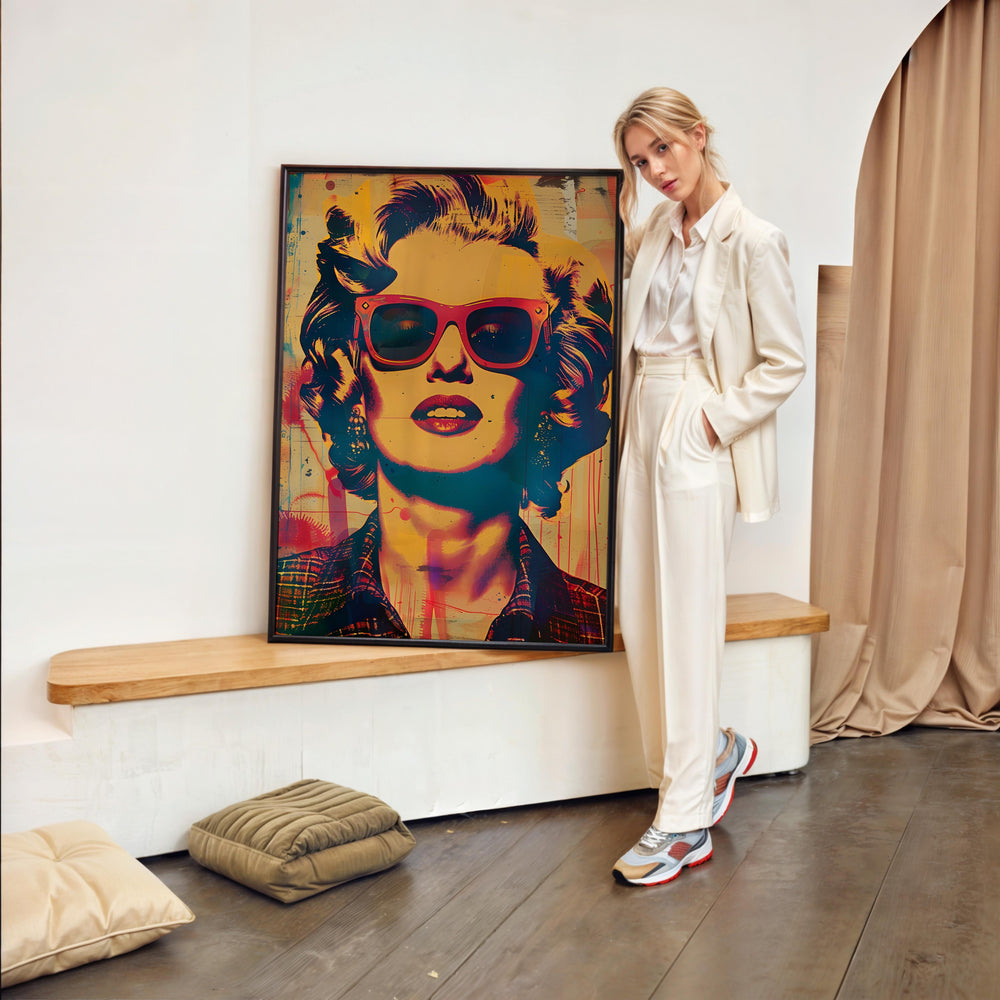 Tableau Monroe Popart Chic