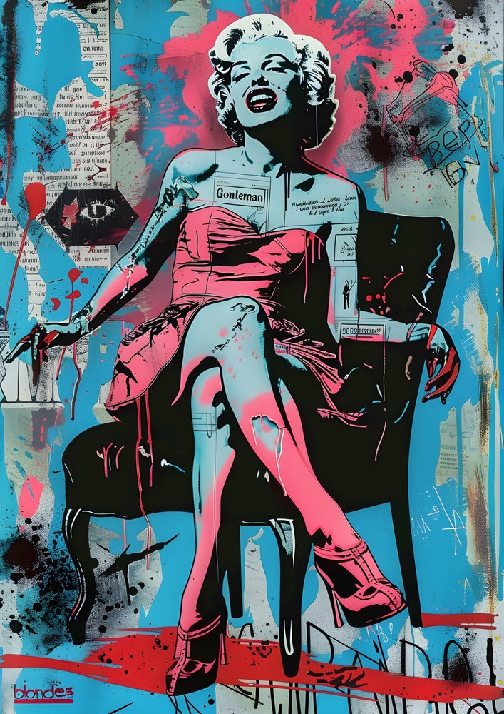 Tableau Monroe Popart Magnifique