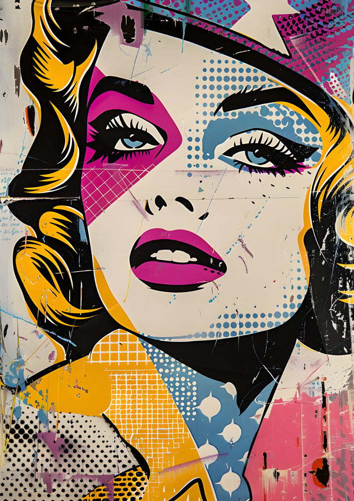 Tableau Monroe Popart Moderne