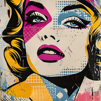 Tableau Monroe Popart Moderne