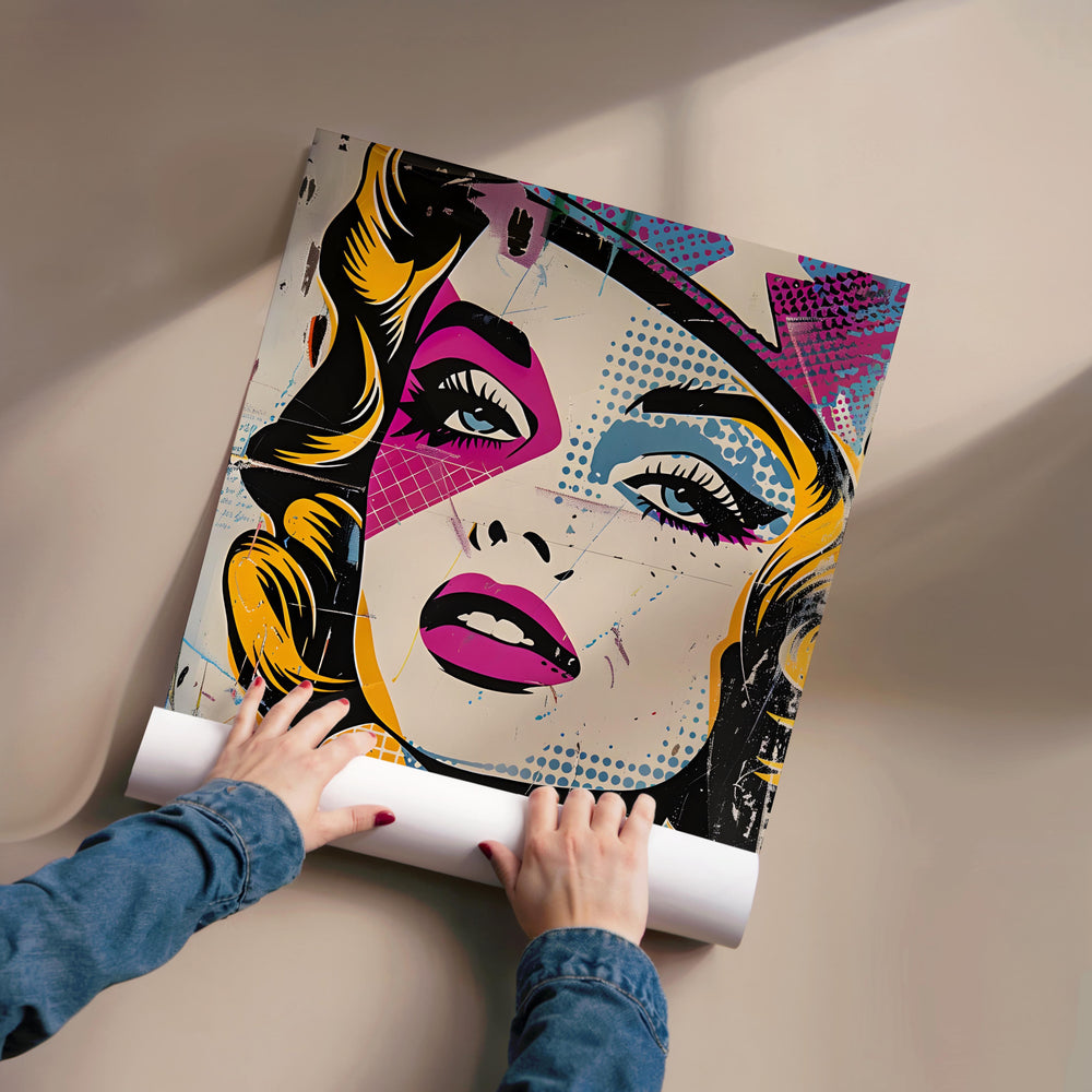 Tableau Monroe Popart Moderne