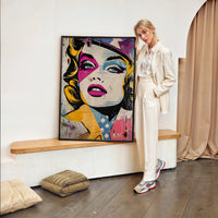 Tableau Monroe Popart Moderne