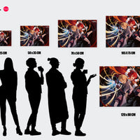 Tableau Mushoku Tensei Combat Energique Spirale