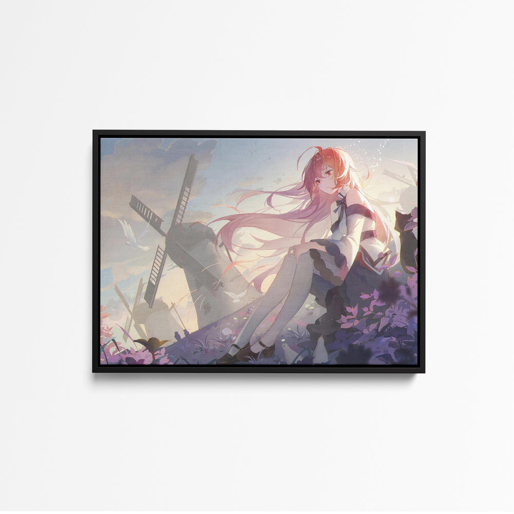 Tableau Mushoku Tensei Fille Vent Cheveux