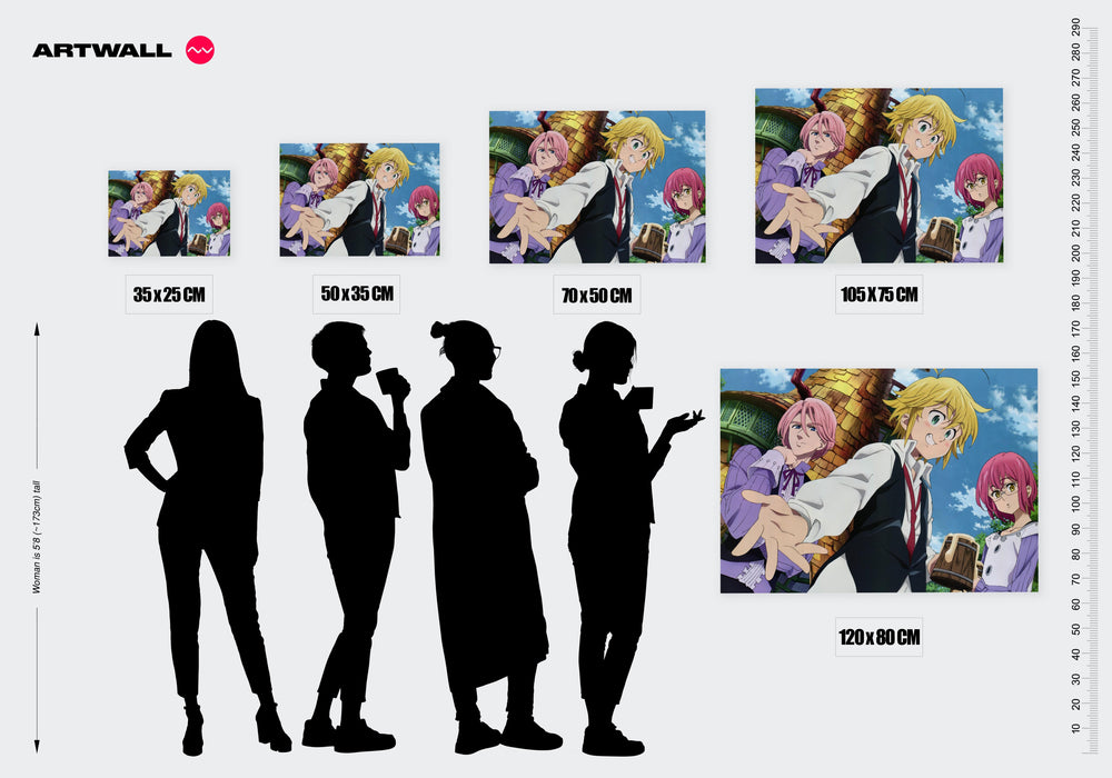 Tableau Nanatsu No Taizai Amitie Sous Ciel