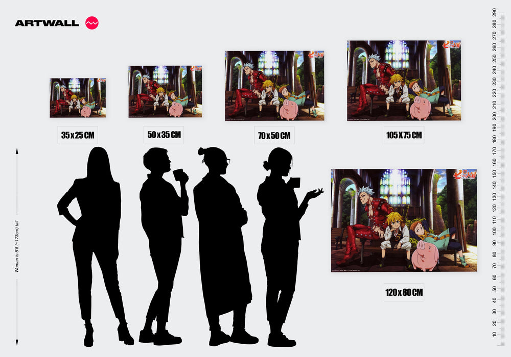 Tableau Nanatsu No Taizai Aventure Amicale Medievale