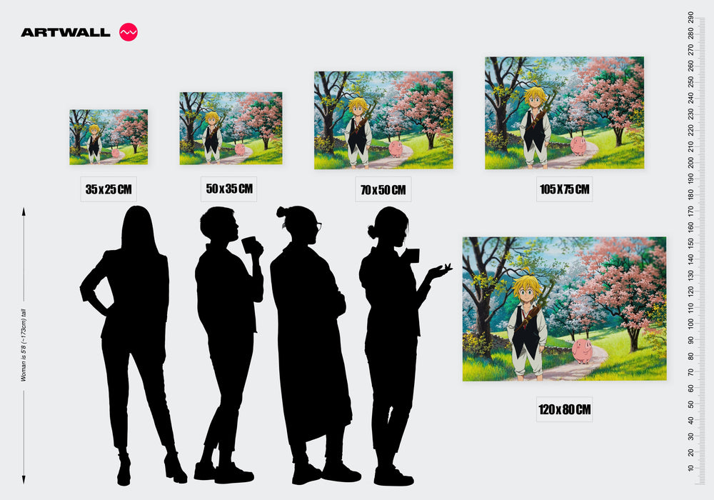 Tableau Nanatsu No Taizai Chemin Fleuri Aventure