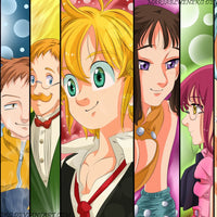 Tableau Nanatsu No Taizai Colores Personnages Alignes