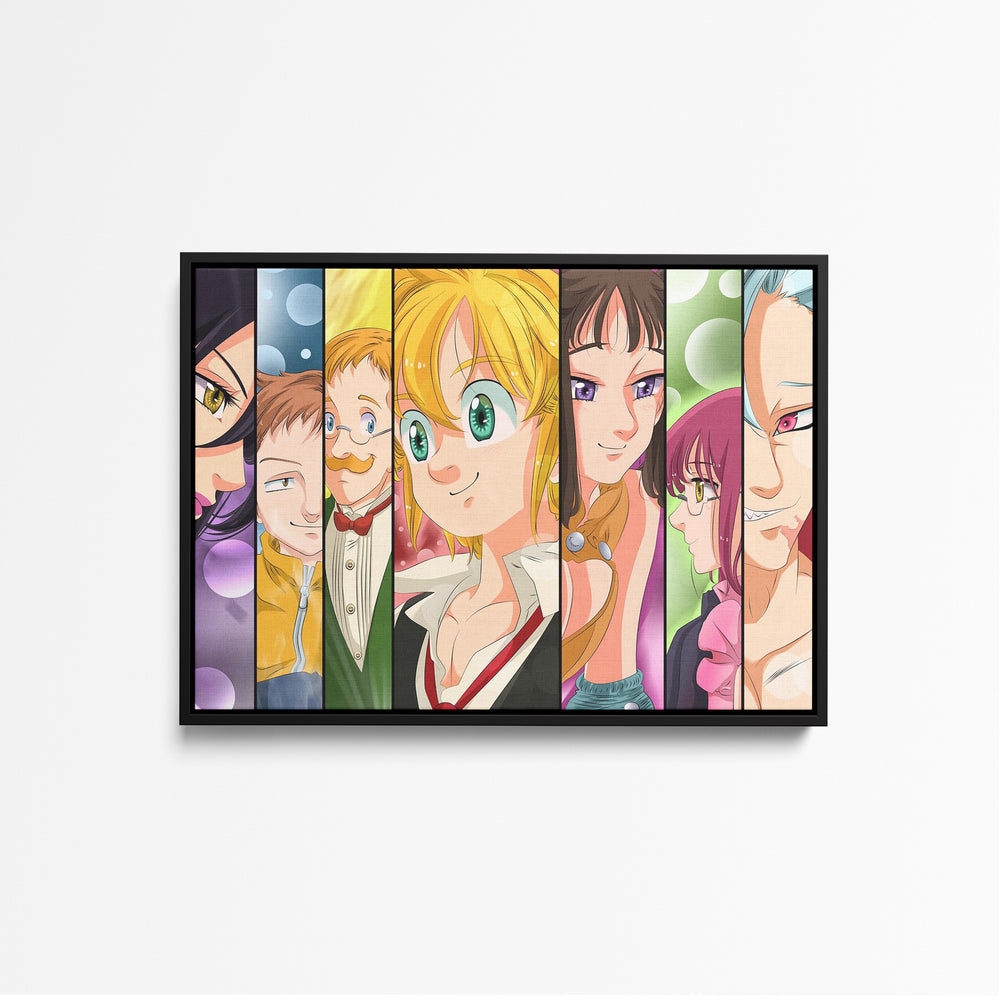 Tableau Nanatsu No Taizai Colores Personnages Alignes