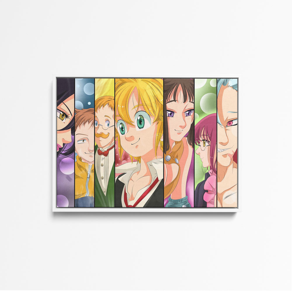 Tableau Nanatsu No Taizai Colores Personnages Alignes