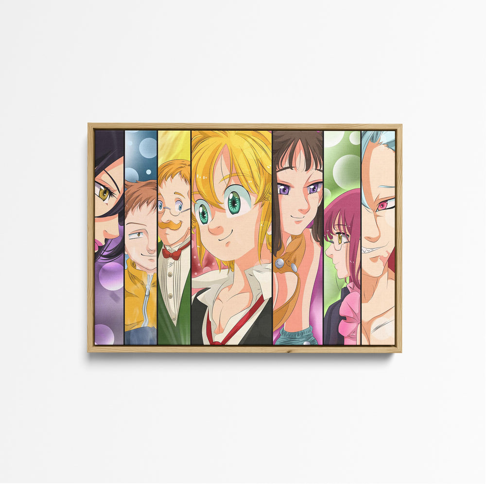 Tableau Nanatsu No Taizai Colores Personnages Alignes