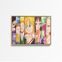Tableau Nanatsu No Taizai Colores Personnages Alignes