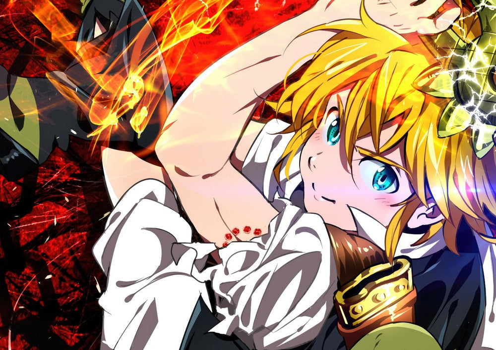 Tableau Nanatsu No Taizai Combat Energetique Flamboyant