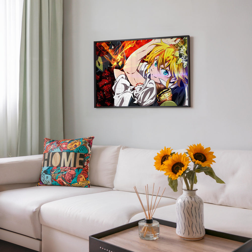 Tableau Nanatsu No Taizai Combat Energetique Flamboyant