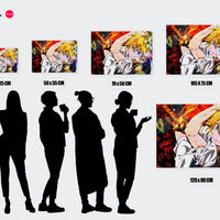 Tableau Nanatsu No Taizai Combat Energetique Flamboyant