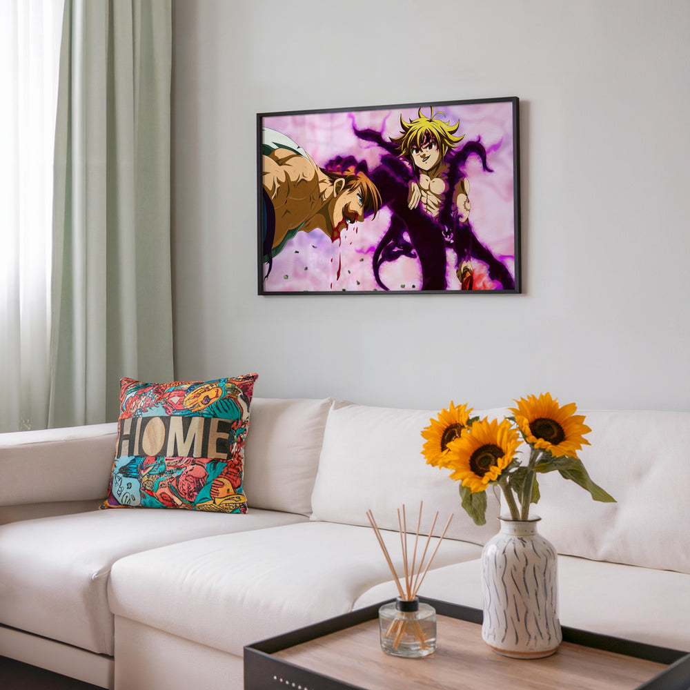 Tableau Nanatsu No Taizai Combat Sombre Energetique